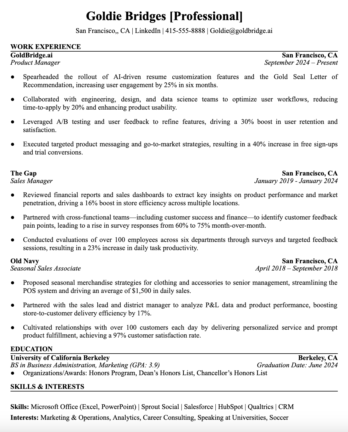 Resume Template